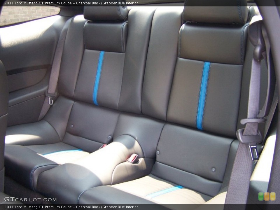 Charcoal Black/Grabber Blue Interior Photo for the 2011 Ford Mustang GT Premium Coupe #52072826