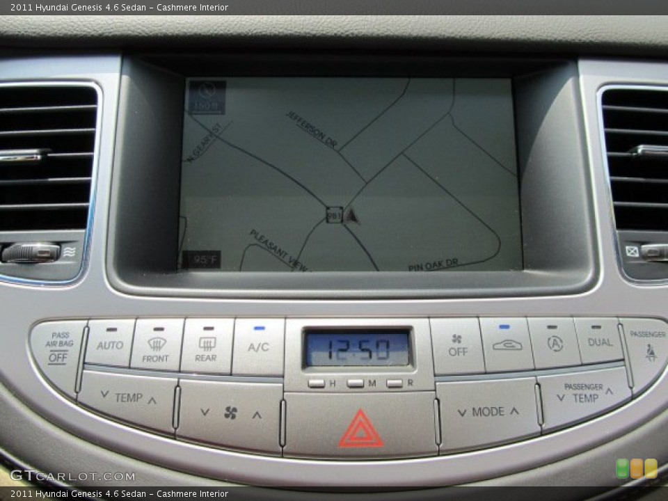 Cashmere Interior Navigation for the 2011 Hyundai Genesis 4.6 Sedan #52072913