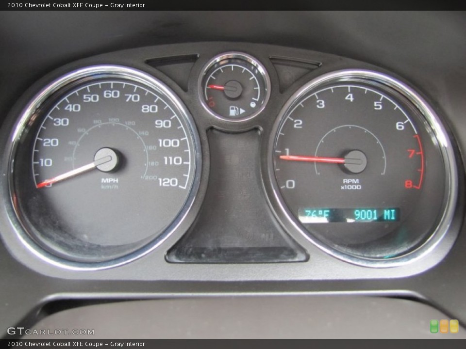 Gray Interior Gauges for the 2010 Chevrolet Cobalt XFE Coupe #52074242