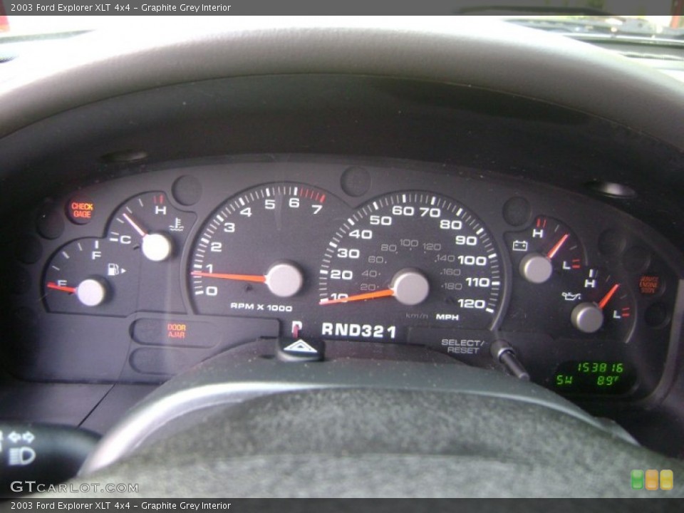 Graphite Grey Interior Gauges for the 2003 Ford Explorer XLT 4x4 #52074575
