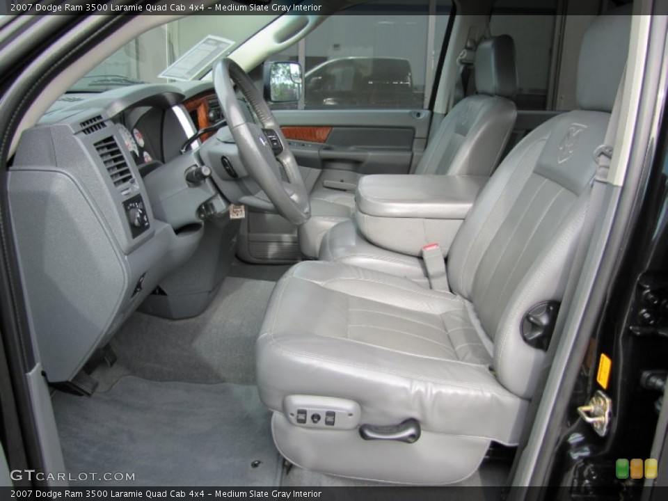 Medium Slate Gray Interior Photo for the 2007 Dodge Ram 3500 Laramie Quad Cab 4x4 #52075475