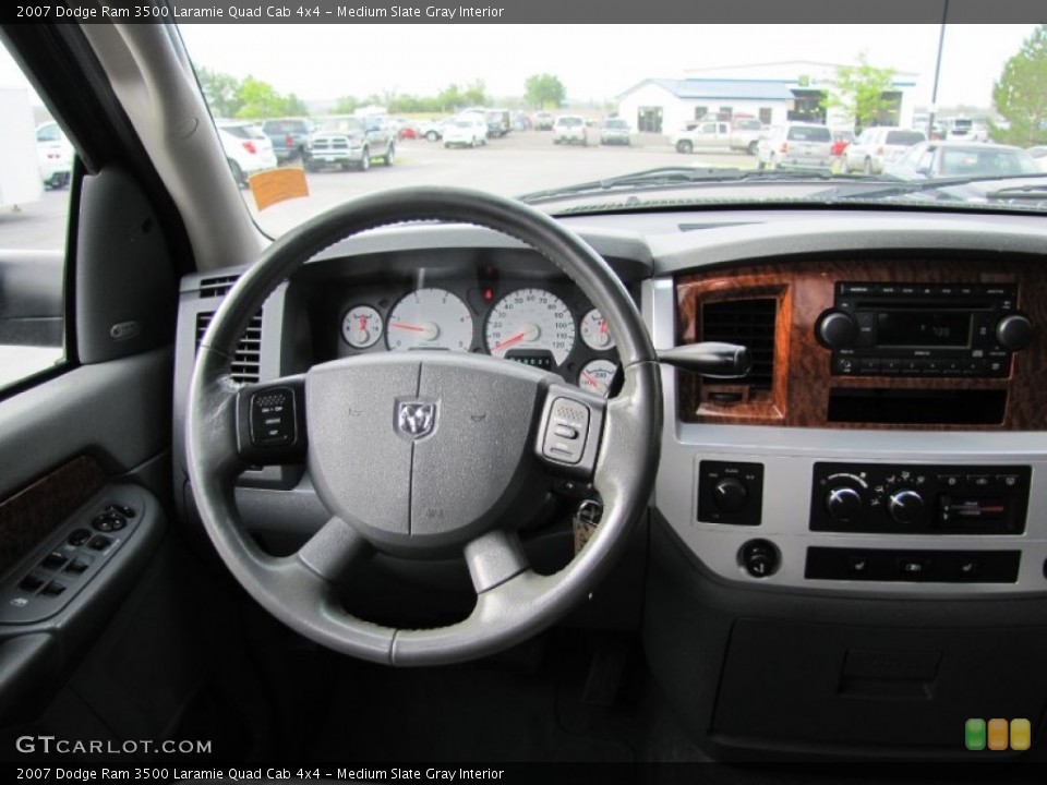 Medium Slate Gray Interior Dashboard for the 2007 Dodge Ram 3500 Laramie Quad Cab 4x4 #52075487