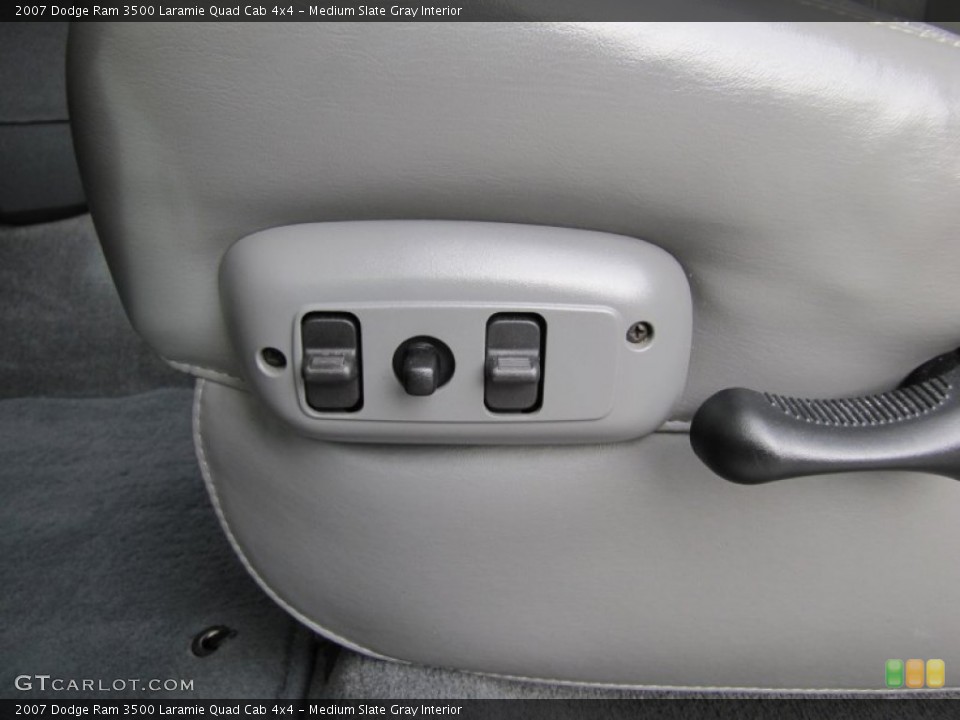 Medium Slate Gray Interior Controls for the 2007 Dodge Ram 3500 Laramie Quad Cab 4x4 #52075568