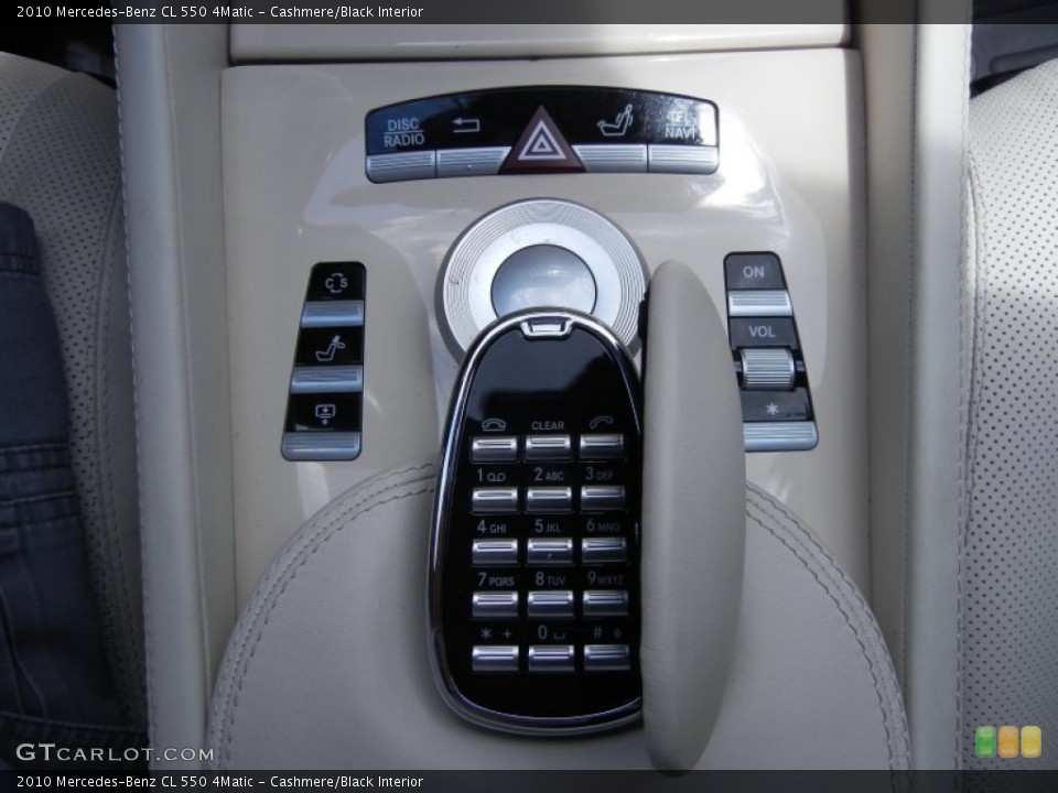 Cashmere/Black Interior Controls for the 2010 Mercedes-Benz CL 550 4Matic #52075757