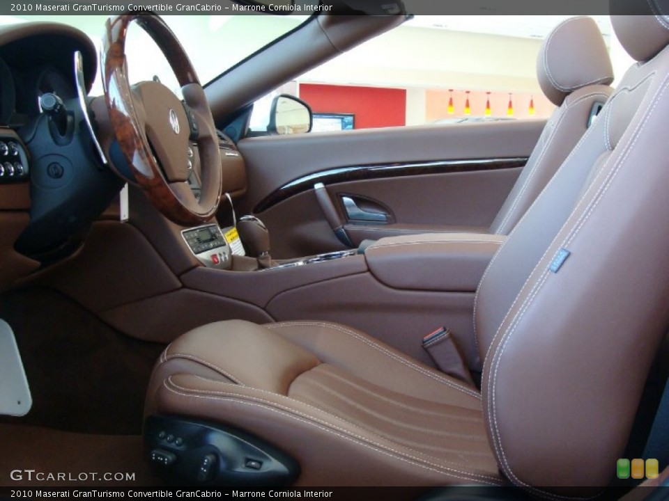 Marrone Corniola 2010 Maserati GranTurismo Convertible Interiors