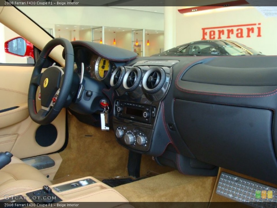 Beige Interior Dashboard for the 2008 Ferrari F430 Coupe F1 #52077722