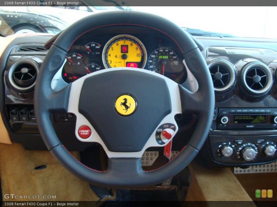 Beige Interior Steering Wheel for the 2008 Ferrari F430 Coupe F1 #52077827
