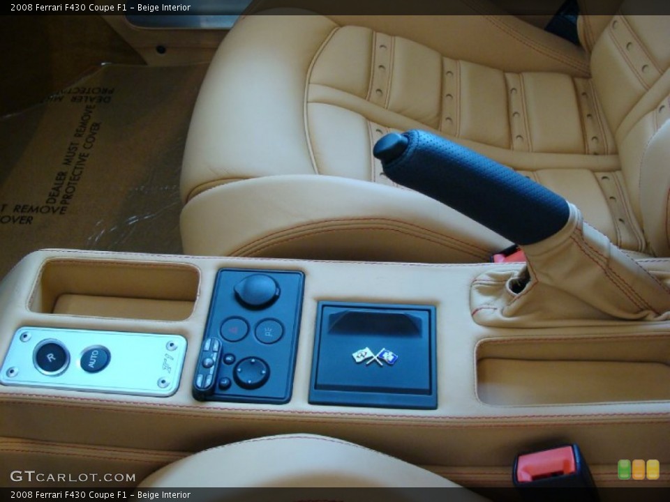 Beige Interior Controls for the 2008 Ferrari F430 Coupe F1 #52077869