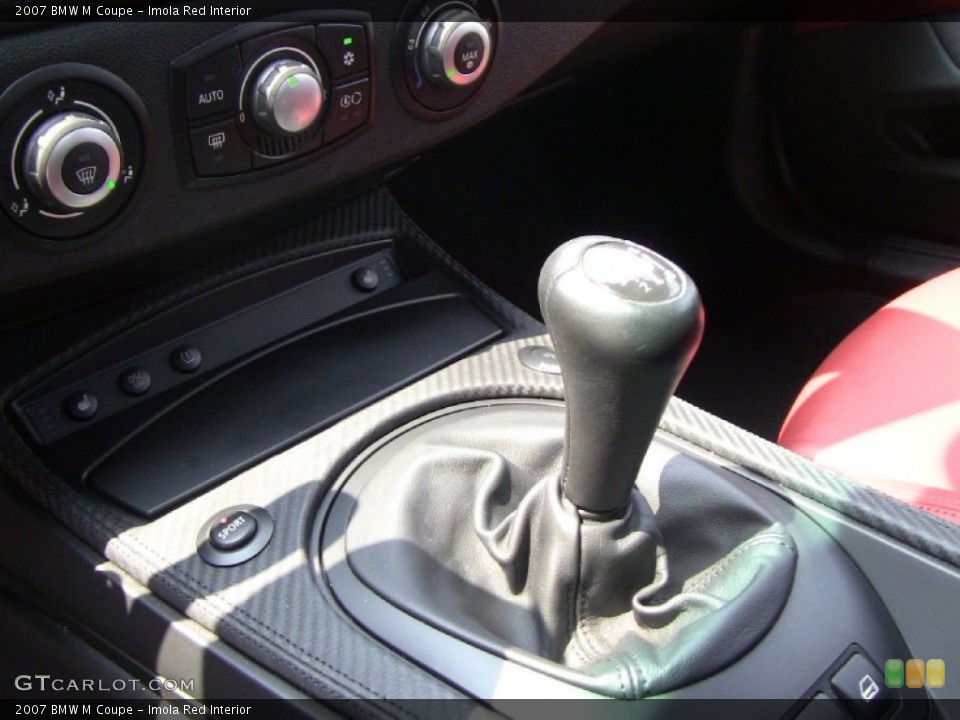 Imola Red Interior Transmission for the 2007 BMW M Coupe #52077878