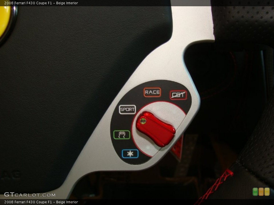 Beige Interior Controls for the 2008 Ferrari F430 Coupe F1 #52077890