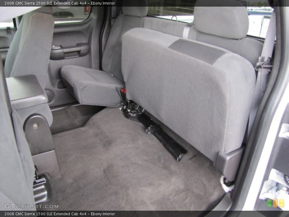 Ebony Interior Photo for the 2008 GMC Sierra 1500 SLE Extended Cab 4x4 #52078274