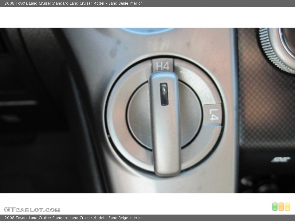 Sand Beige Interior Controls for the 2008 Toyota Land Cruiser  #52079999