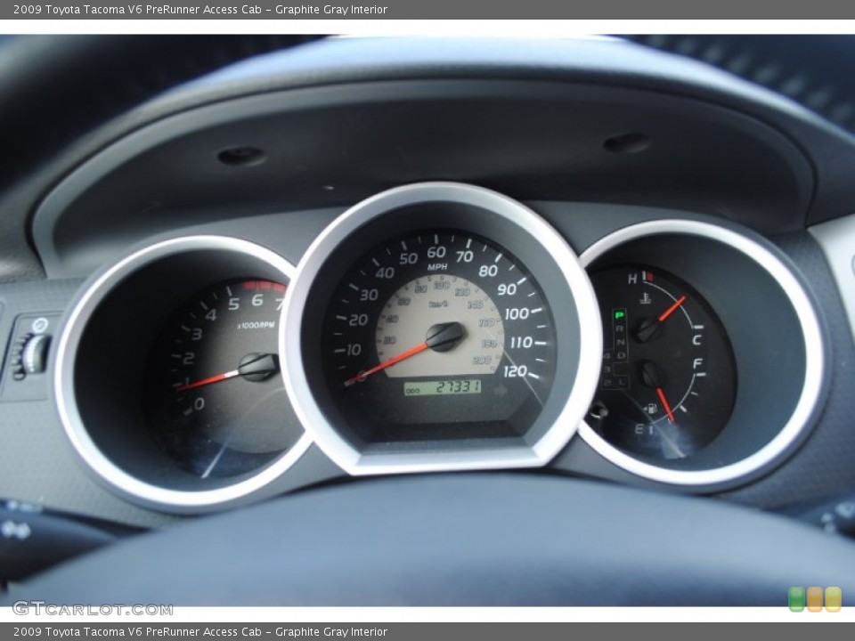 Graphite Gray Interior Gauges for the 2009 Toyota Tacoma V6 PreRunner Access Cab #52083308