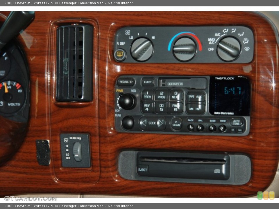Neutral Interior Controls for the 2000 Chevrolet Express G1500 Passenger Conversion Van #52083578
