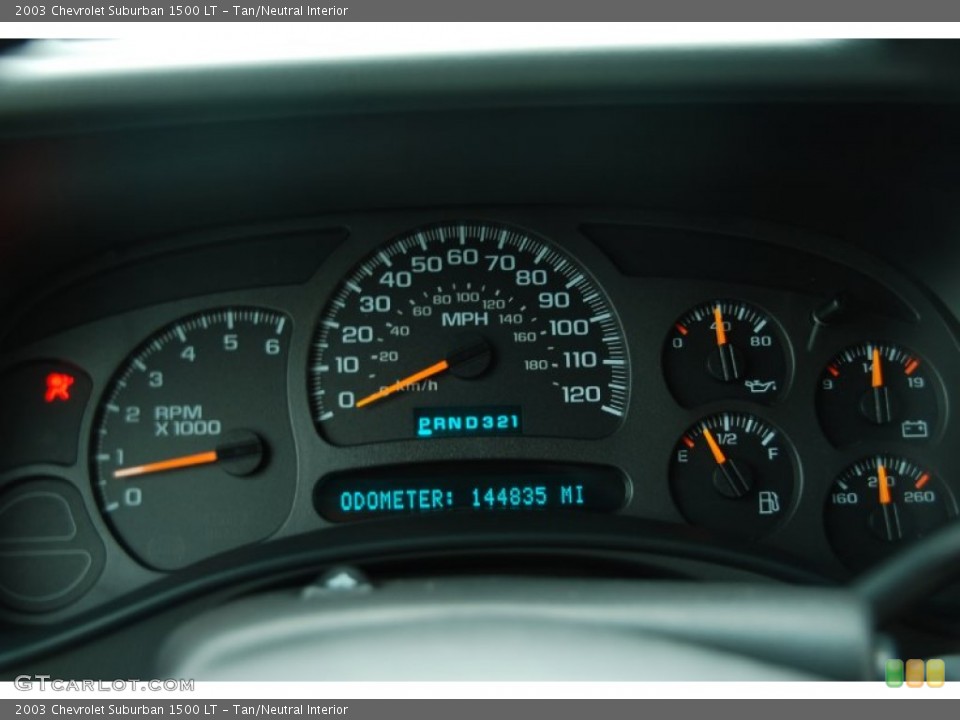 Tan/Neutral Interior Gauges for the 2003 Chevrolet Suburban 1500 LT #52083881