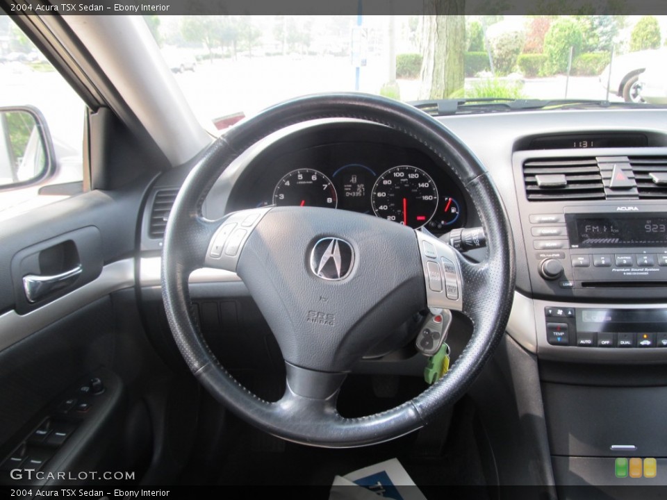 Ebony Interior Steering Wheel for the 2004 Acura TSX Sedan #52084385