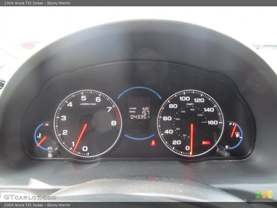 Ebony Interior Gauges for the 2004 Acura TSX Sedan #52084397