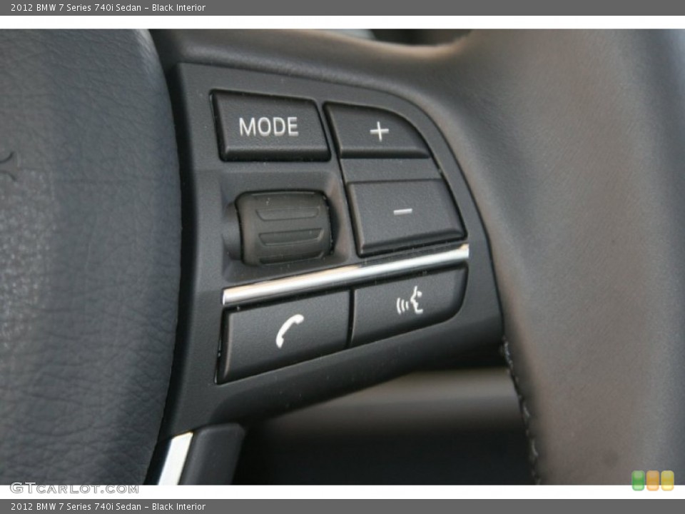 Black Interior Controls for the 2012 BMW 7 Series 740i Sedan #52085390