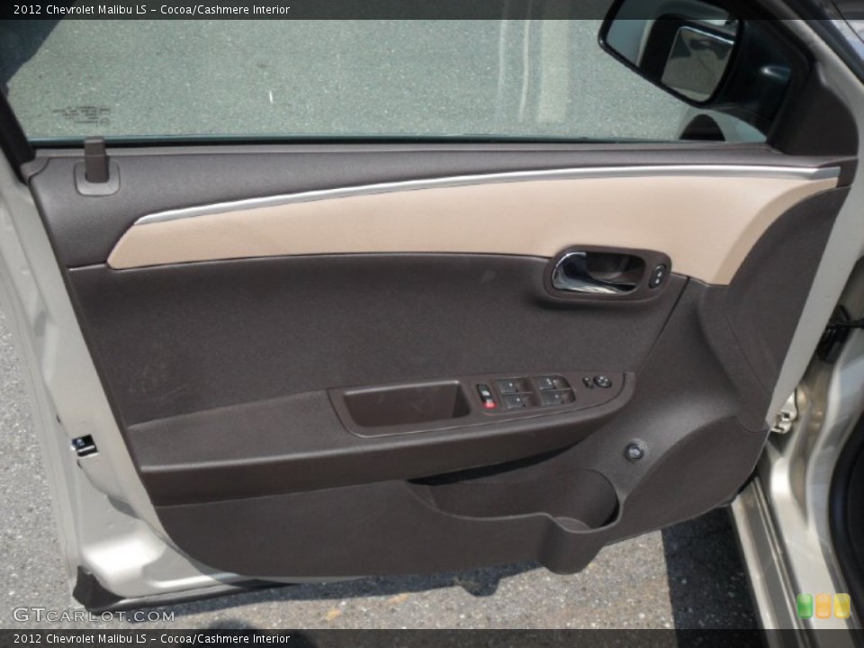 Cocoa/Cashmere Interior Door Panel for the 2012 Chevrolet Malibu LS #52085450