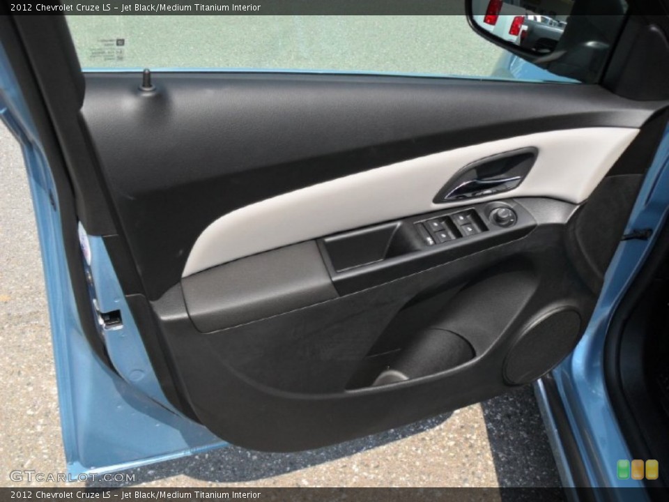Jet Black/Medium Titanium Interior Door Panel for the 2012 Chevrolet Cruze LS #52085606