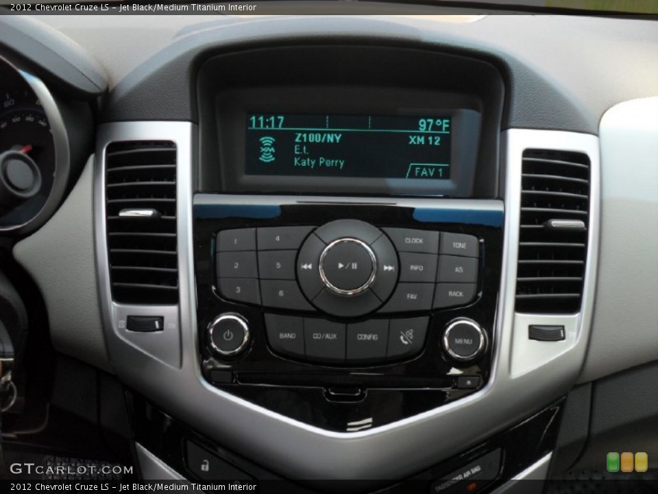 Jet Black/Medium Titanium Interior Controls for the 2012 Chevrolet Cruze LS #52085621
