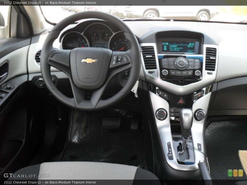 Jet Black/Medium Titanium Interior Dashboard for the 2012 Chevrolet Cruze LS #52085657