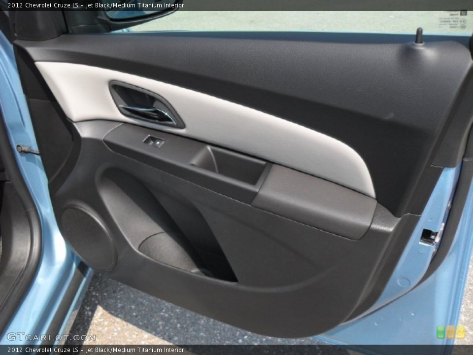 Jet Black/Medium Titanium Interior Door Panel for the 2012 Chevrolet Cruze LS #52085696