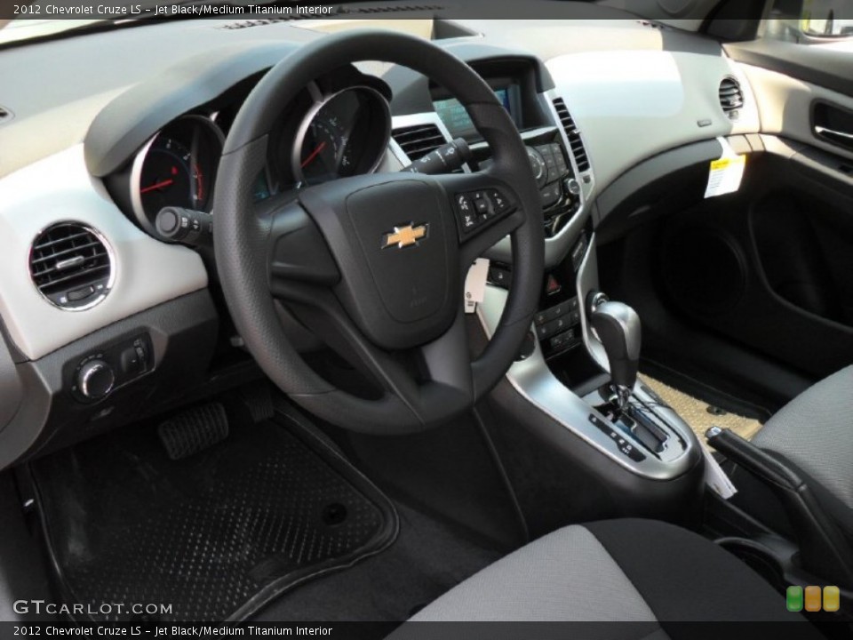 Jet Black/Medium Titanium Interior Prime Interior for the 2012 Chevrolet Cruze LS #52085738