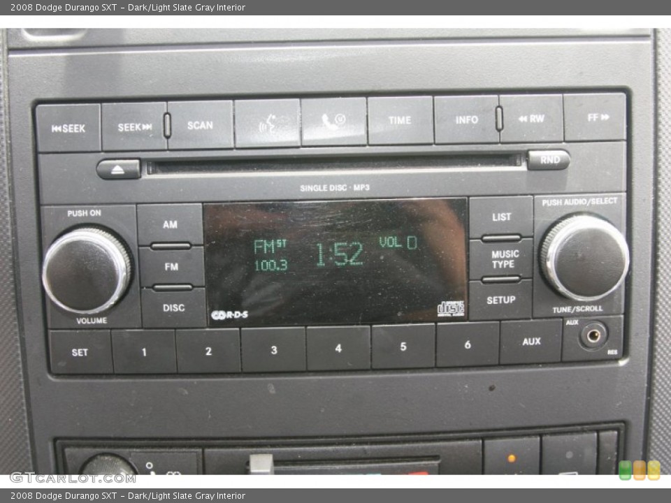 Dark/Light Slate Gray Interior Controls for the 2008 Dodge Durango SXT #52086293