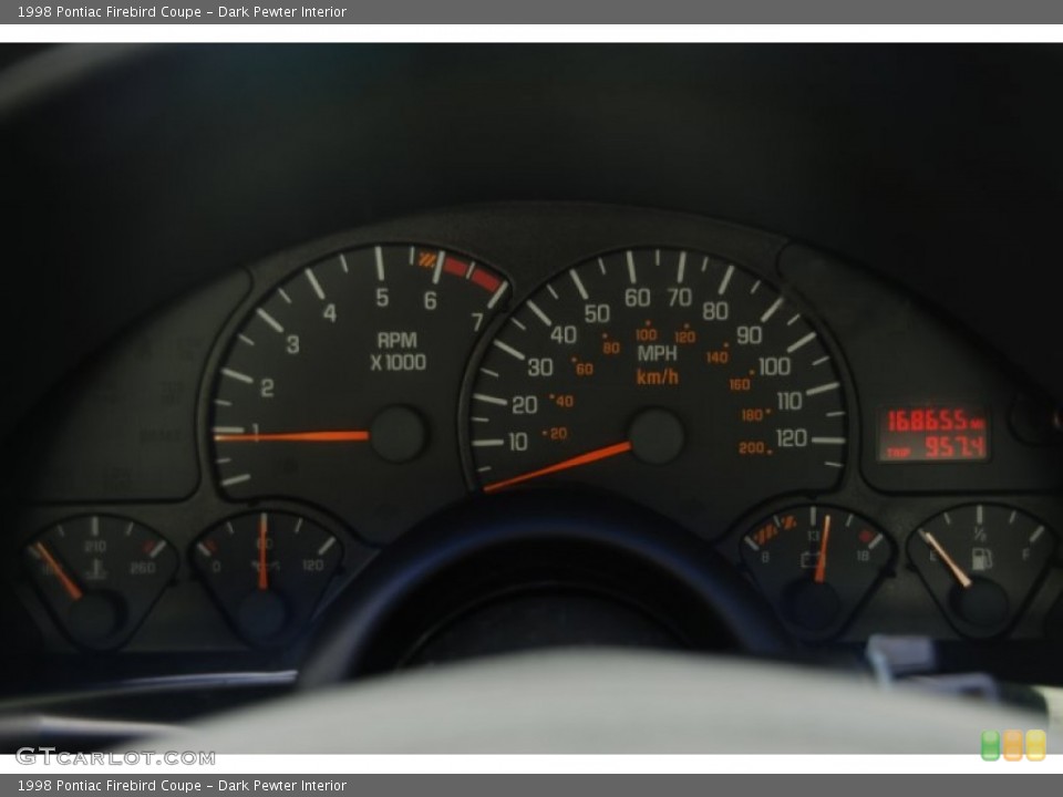 Dark Pewter Interior Gauges for the 1998 Pontiac Firebird Coupe #52089008