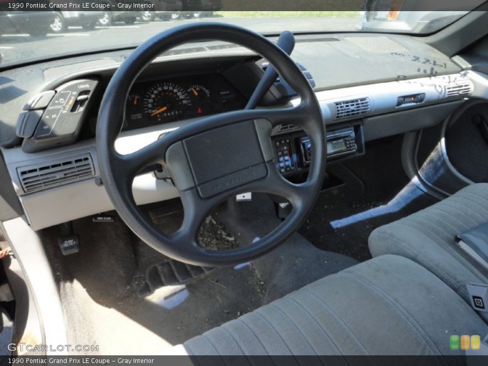 Gray Interior Dashboard for the 1990 Pontiac Grand Prix LE Coupe #52090199