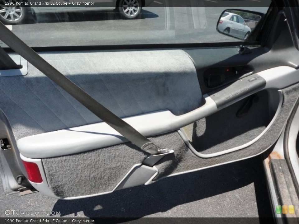 Gray Interior Door Panel for the 1990 Pontiac Grand Prix LE Coupe #52090253