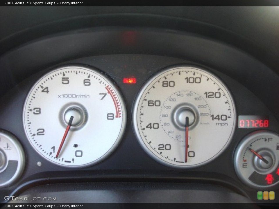 Ebony Interior Gauges for the 2004 Acura RSX Sports Coupe #52090307