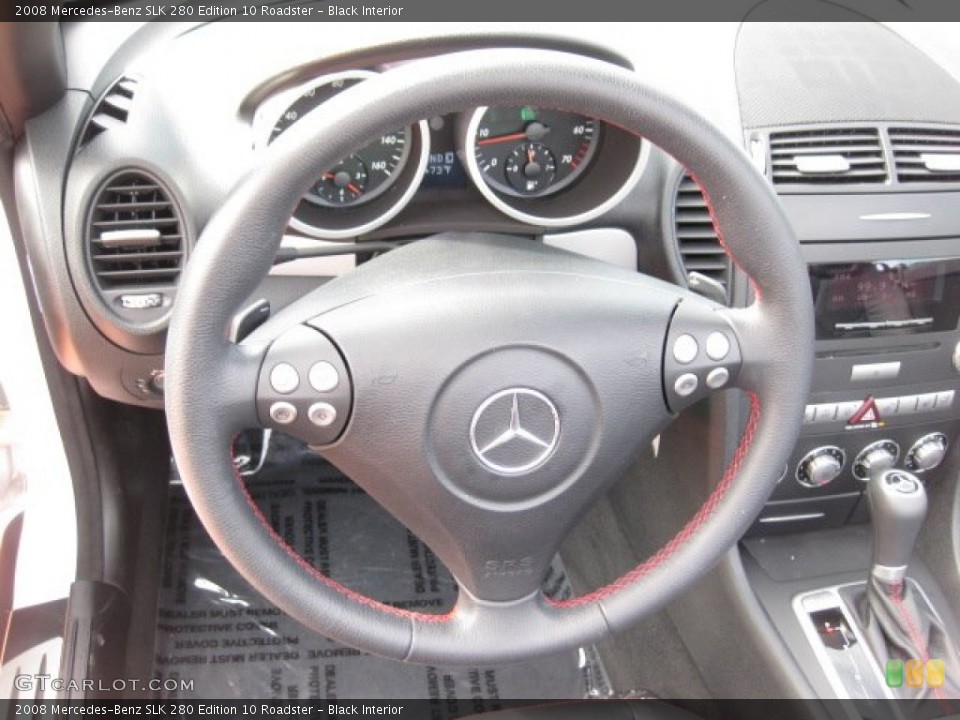 Black Interior Steering Wheel for the 2008 Mercedes-Benz SLK 280 Edition 10 Roadster #52092811