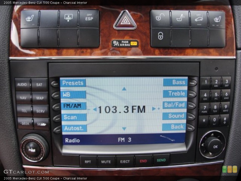 Charcoal Interior Controls for the 2005 Mercedes-Benz CLK 500 Coupe #52094381