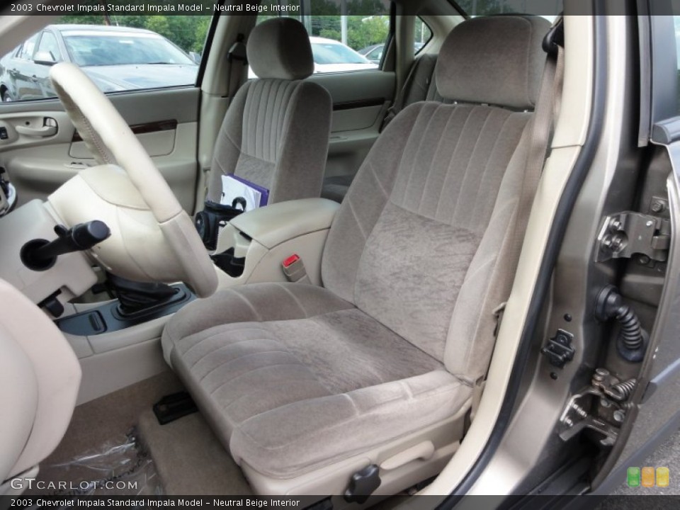 Neutral Beige Interior Photo for the 2003 Chevrolet Impala  #52094501