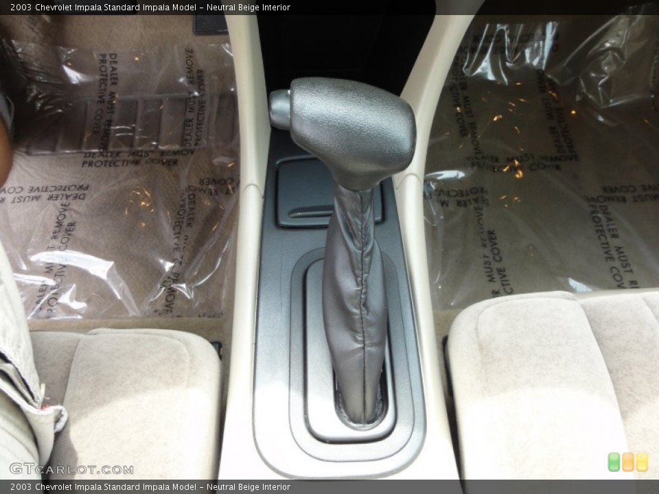 Neutral Beige Interior Transmission for the 2003 Chevrolet Impala  #52094723