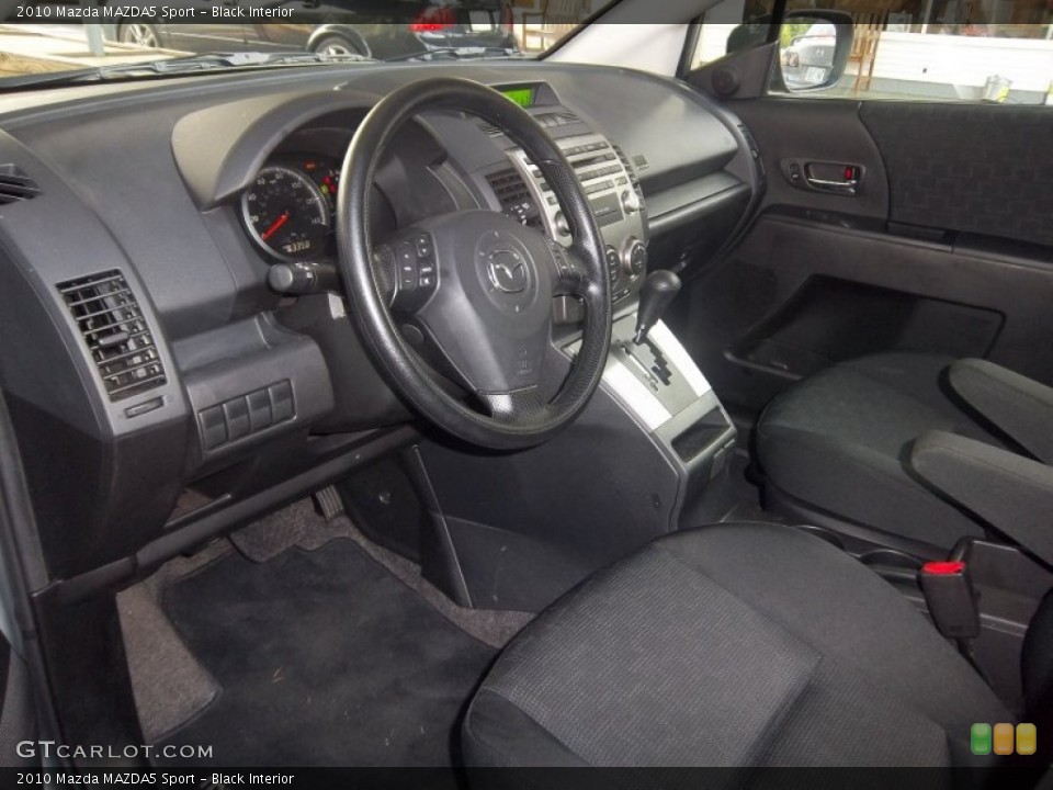 Black 2010 Mazda MAZDA5 Interiors