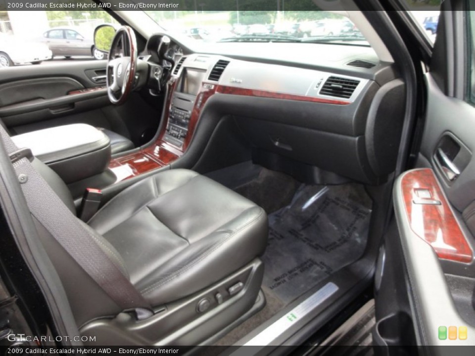 Ebony/Ebony Interior Dashboard for the 2009 Cadillac Escalade Hybrid AWD #52096205