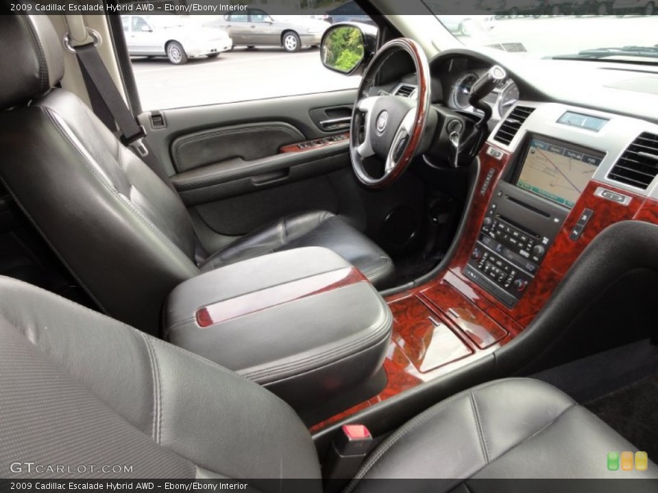 Ebony/Ebony Interior Photo for the 2009 Cadillac Escalade Hybrid AWD #52096218