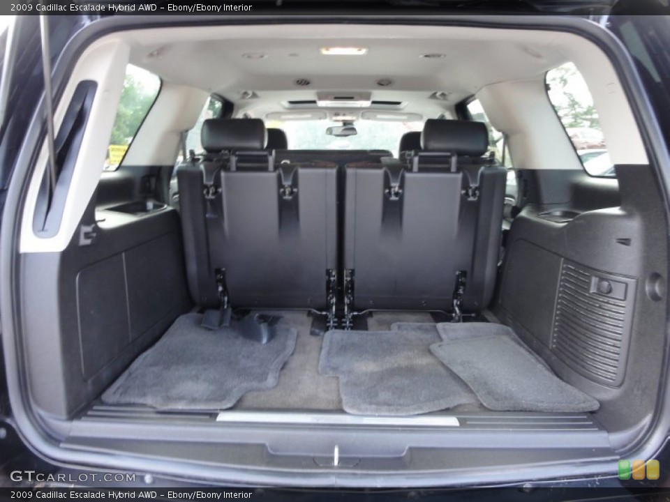 Ebony/Ebony Interior Trunk for the 2009 Cadillac Escalade Hybrid AWD #52096298