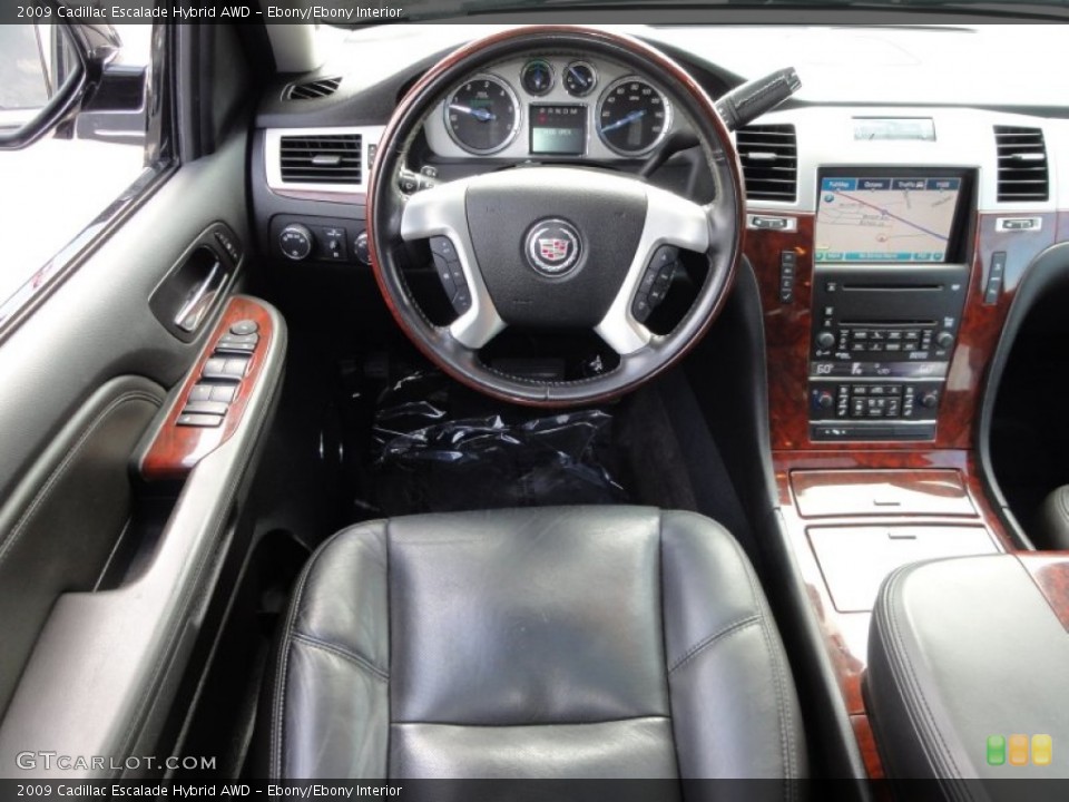 Ebony/Ebony Interior Dashboard for the 2009 Cadillac Escalade Hybrid AWD #52096370