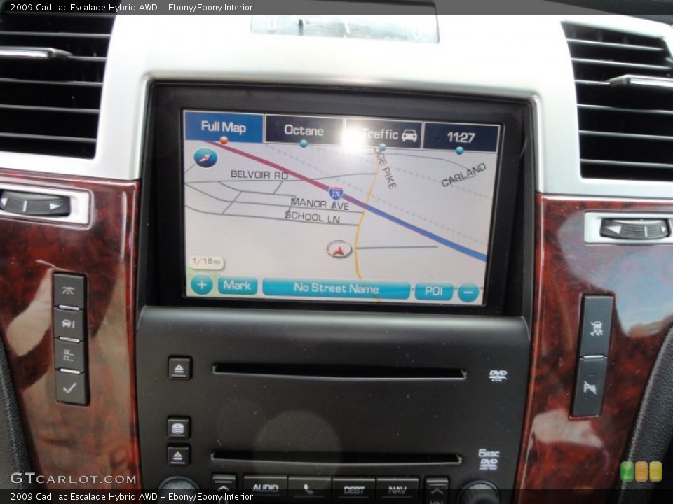 Ebony/Ebony Interior Navigation for the 2009 Cadillac Escalade Hybrid AWD #52096472