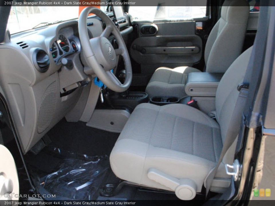 Dark Slate Gray/Medium Slate Gray Interior Photo for the 2007 Jeep Wrangler Rubicon 4x4 #52098284