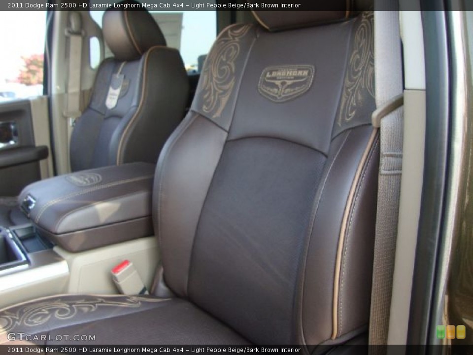 Light Pebble Beige/Bark Brown Interior Photo for the 2011 Dodge Ram 2500 HD Laramie Longhorn Mega Cab 4x4 #52098533