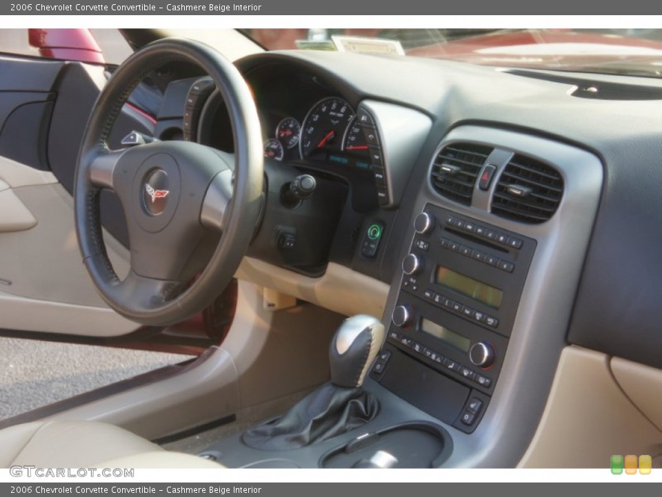 Cashmere Beige Interior Controls for the 2006 Chevrolet Corvette Convertible #52100246