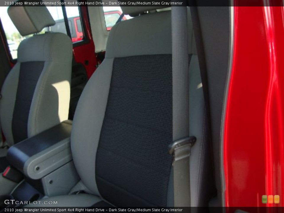 Dark Slate Gray/Medium Slate Gray Interior Photo for the 2010 Jeep Wrangler Unlimited Sport 4x4 Right Hand Drive #52102310
