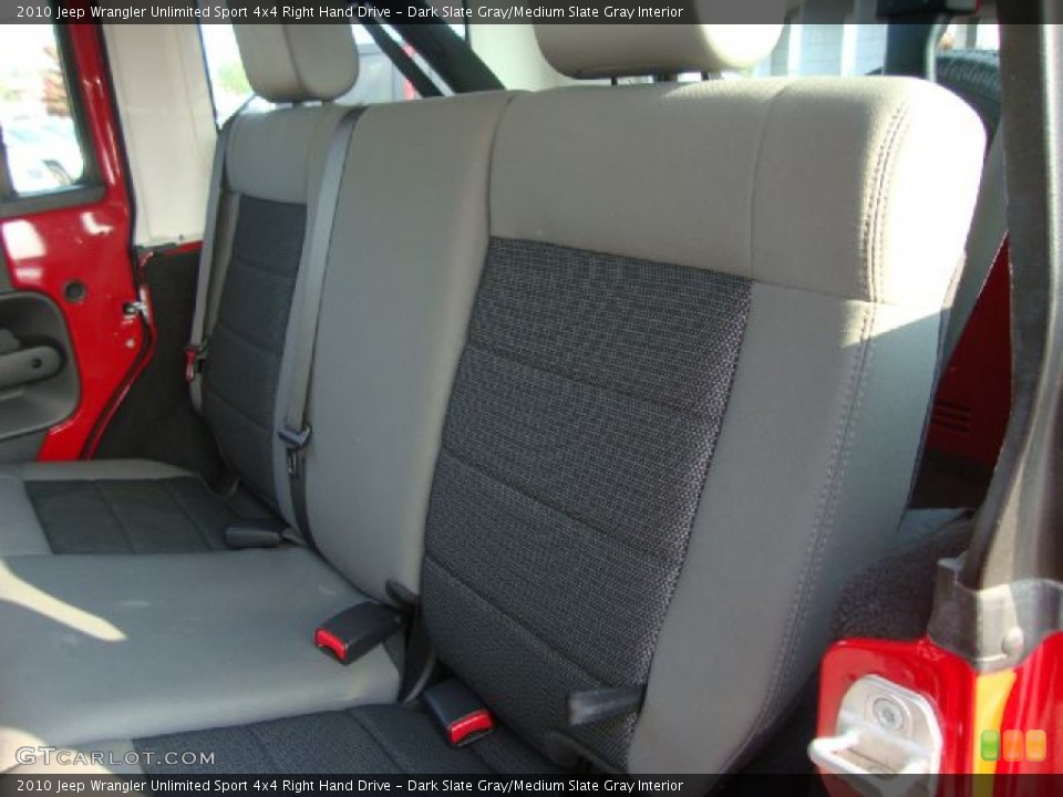 Dark Slate Gray/Medium Slate Gray Interior Photo for the 2010 Jeep Wrangler Unlimited Sport 4x4 Right Hand Drive #52102337