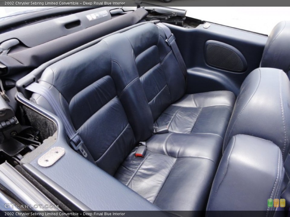Deep Royal Blue Interior Photo for the 2002 Chrysler Sebring Limited Convertible #52102832