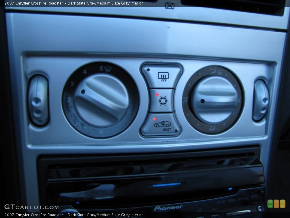 Dark Slate Gray/Medium Slate Gray Interior Controls for the 2007 Chrysler Crossfire Roadster #52103285